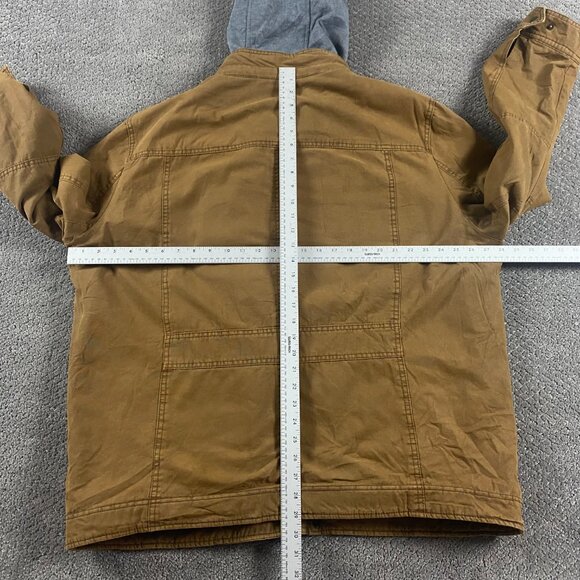 Levi's Canvas Jacket Men's XXL Sherpa Lined Removable Hooded Field Military 2XL - Picture 11 of 16